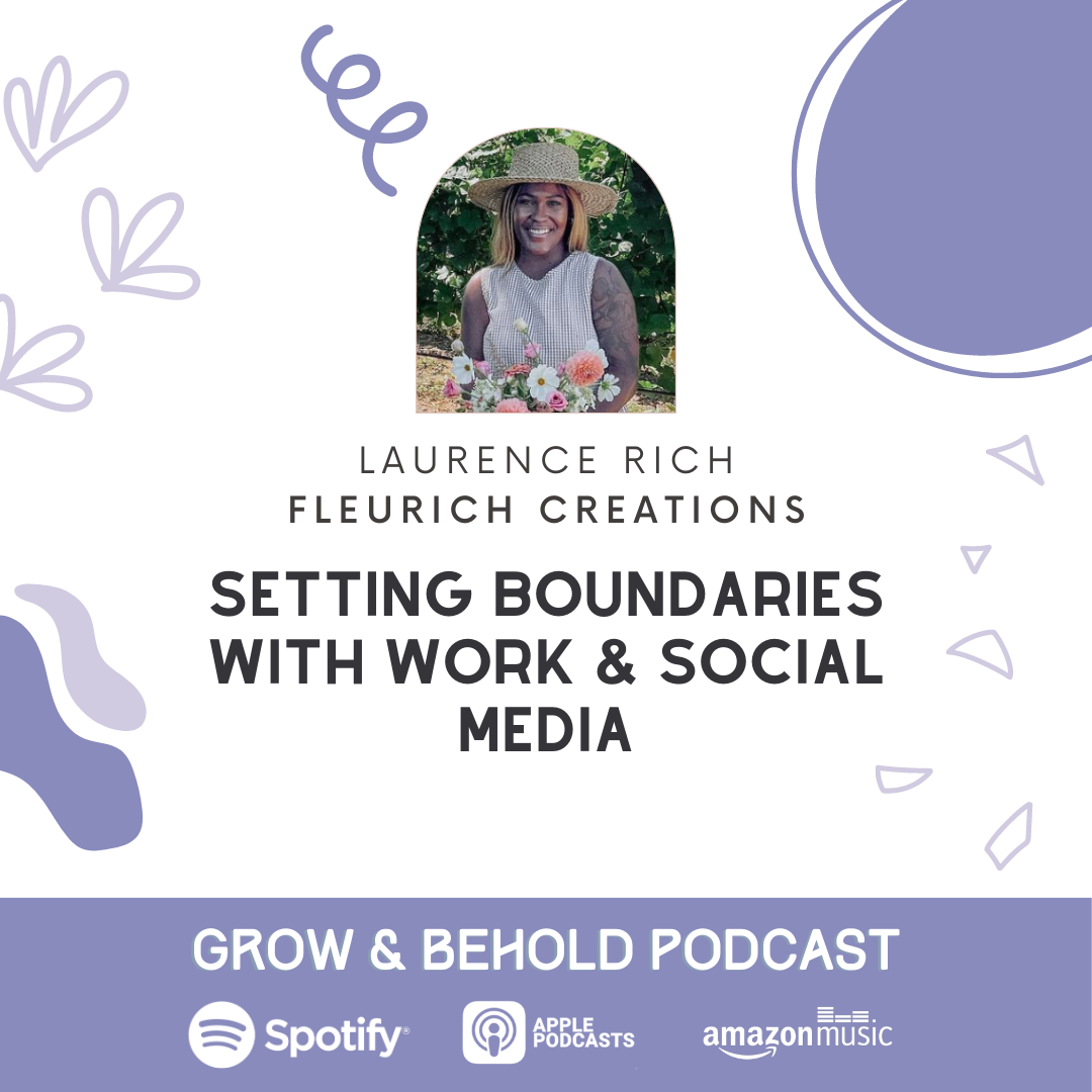podcast for entrepreneurs on Spotify: setting boundaries with work and social media