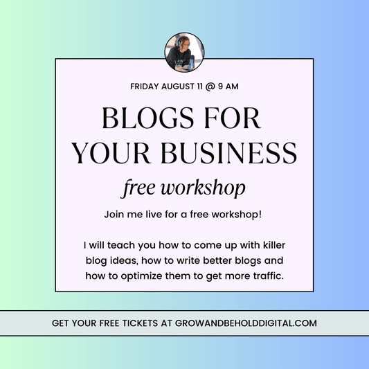 Workshop: Blogs for your Business
